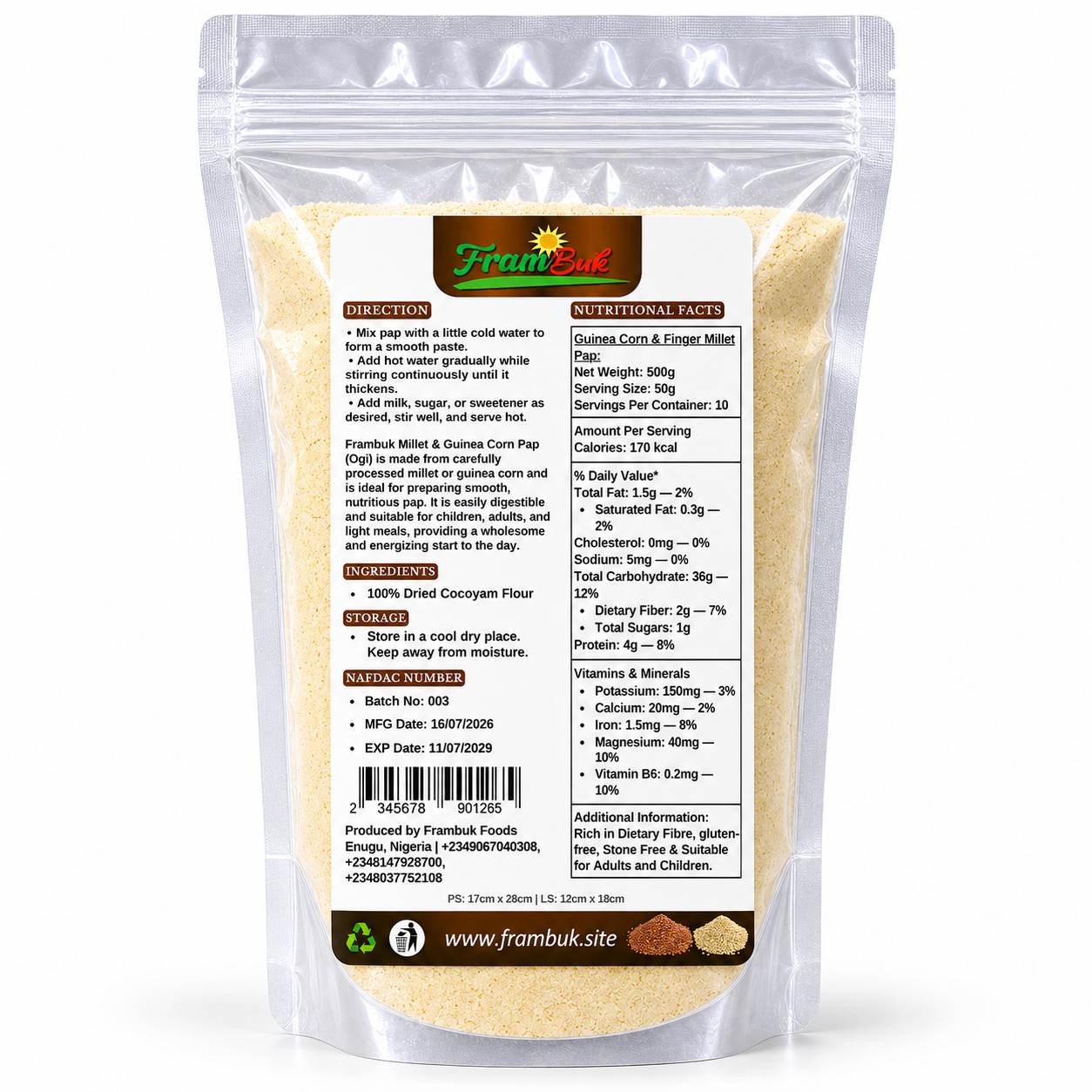 500g Guinea Corn Pap, alternate view